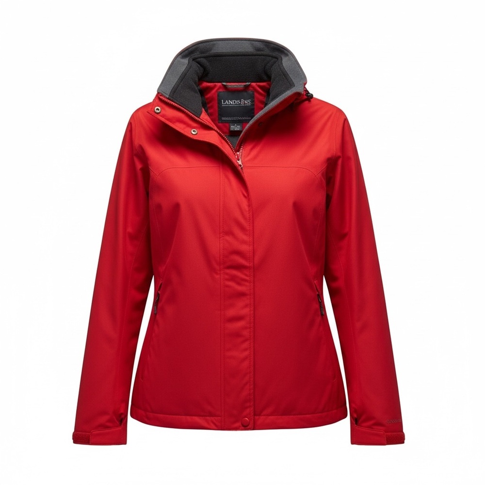 Lands' End Vibrant Red Coat